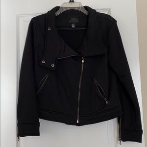 Black bomber jacket